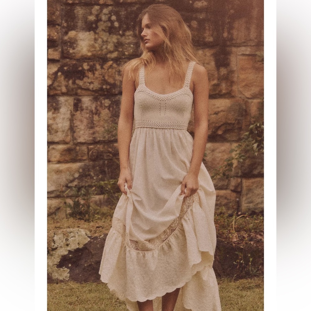 Zara Cream Maxi Dress